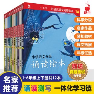 小学语文分级诵读绘本1-6年级儿童分级读物小学晨读课内真题训练分级阅读1-6年级必读课文导读单元真题训练语文分级读物课外阅读
