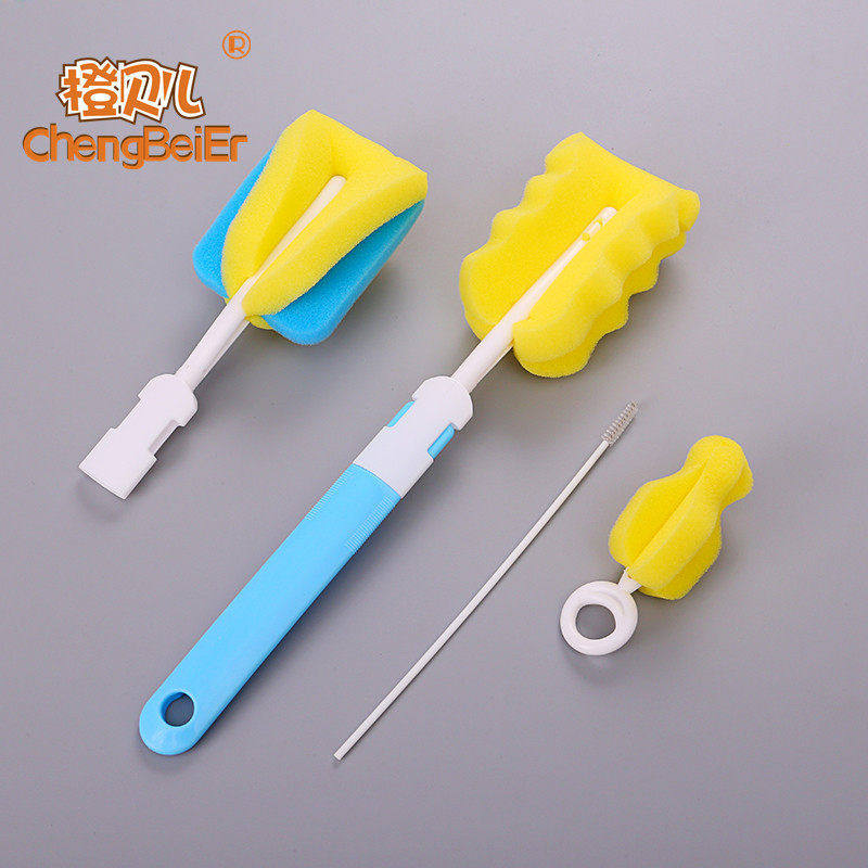 长柄海绵刷旋转无死角婴儿奶刷保温杯杯刷洗杯子神器洗杯刷神器,婴童用品,奶瓶刷/奶嘴刷,淘宝优惠券,粉丝福利购,淘宝优惠卷