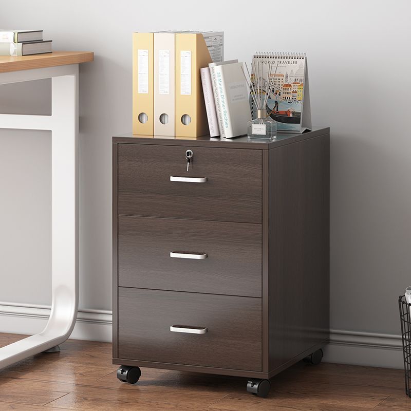 文件柜办公室可移动资料柜桌下储物柜落地式矮柜档案带锁收纳