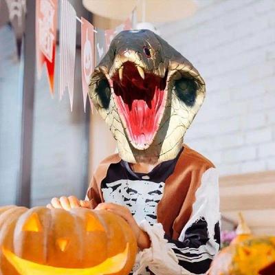 Snake Costume Accessory Cobra Masque Realistic Cobra Head