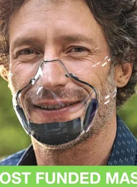 Mask Face Shields Combine Plastic Reusable Clear Face Mask