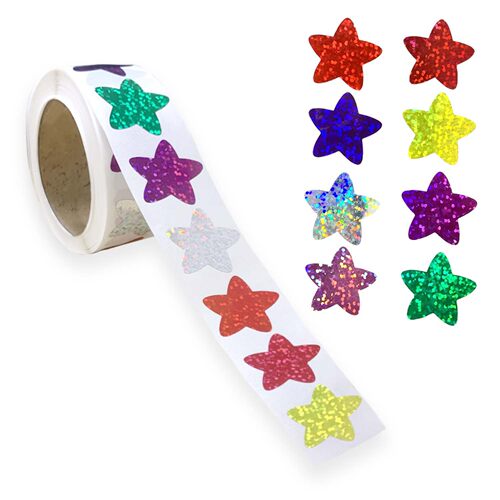 50-500pcs self-adhesive star stickers reward chart decorativ