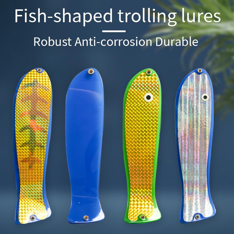 新品鱼形拖钓船钓海钓鱼饵闪光器Flasher paddle Fishing Flasher