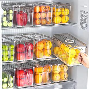日本冰箱收纳盒保鲜盒食品级专用盒子蔬菜鸡蛋冷冻整理神器储物盒