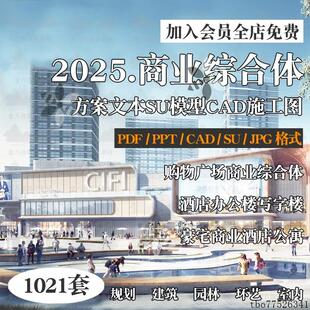 2025超高层写字楼办公楼CBD商业综合体SU模型CAD规划设计方案文本