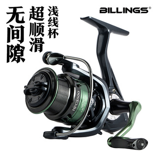 比靈斯無間隙遠投魚線輪金屬漁輪紡車輪路亞微物輪漁具釣魚漁線輪