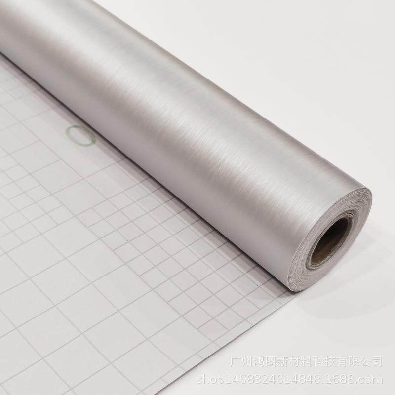 现代简约PVC纯色自粘墙纸壁纸电视背景墙银拉丝橱柜翻新贴纸素色,家装主材,其它材质类墙纸,淘宝优惠券,粉丝福利购,淘宝优惠卷