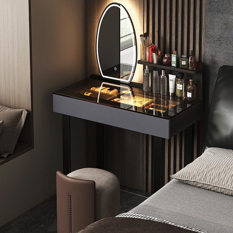 现代简约意式梳妆台2025新款大镜子卧室80cm化妆桌轻奢高级感