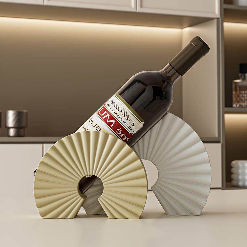 意式极简斜放红酒架摆件轻奢高档客厅餐柜酒柜2025新款酒托装饰