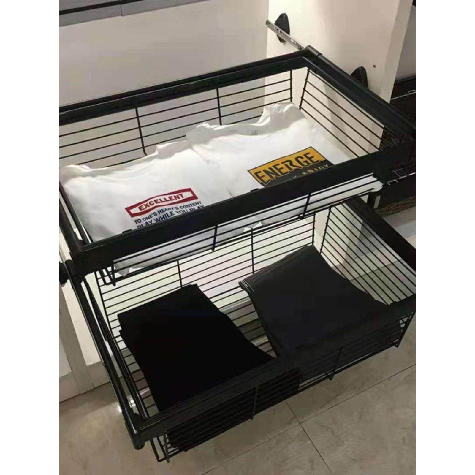 抽屉式衣柜拉篮衣帽间收纳多功能推拉储物篮藤篮伸缩裤架五金配件,基础建材,衣柜拉篮,淘宝优惠券,粉丝福利购,淘宝优惠卷