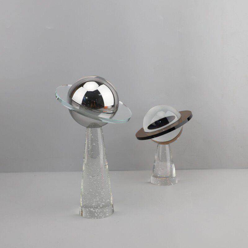 现代轻奢水晶飞碟艺术摆件客厅酒柜玄关电视柜样板房家居软装饰品,家居饰品,桌面摆件,淘宝优惠券,粉丝福利购,淘宝优惠卷
