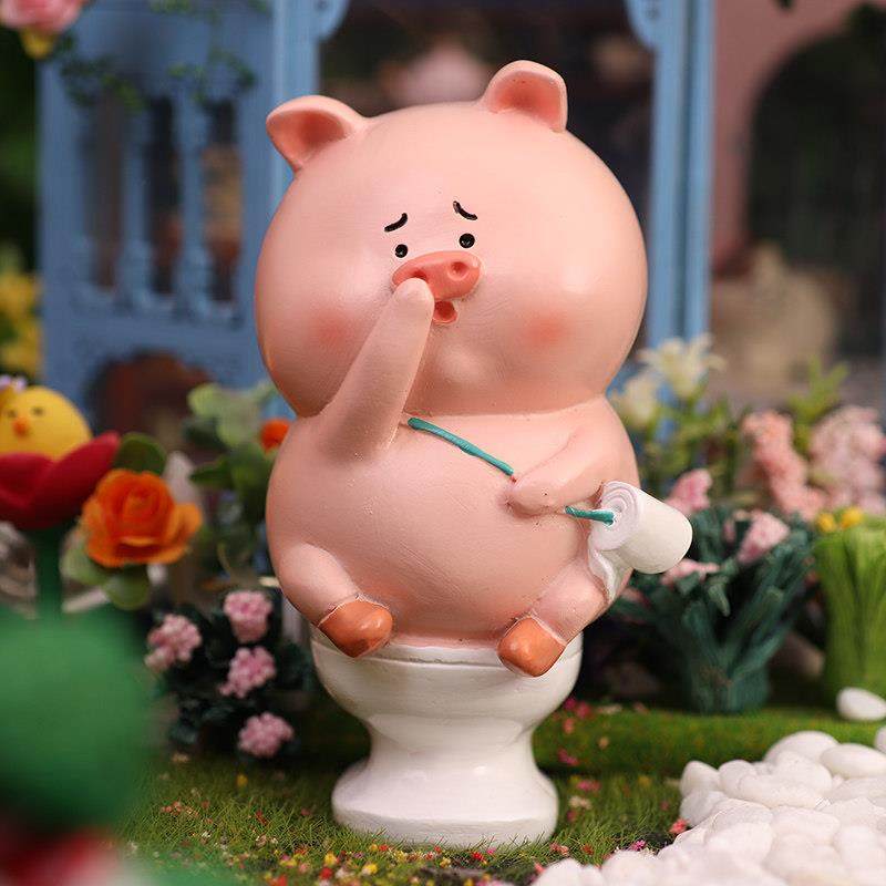 便便小猪摆件车载搞笑猪猪汽车装饰品车内可爱电脑工位桌面女生,家居饰品,装饰摆件,淘宝优惠券,粉丝福利购,淘宝优惠卷