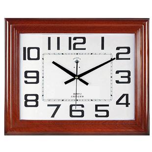 北极星客厅挂钟大尺寸长方形办公家用30英寸时钟静音数字石英钟表