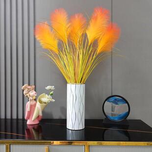 网红芦苇花草假花彷真花摆设客厅餐桌花束家居插花装饰品花艺摆件