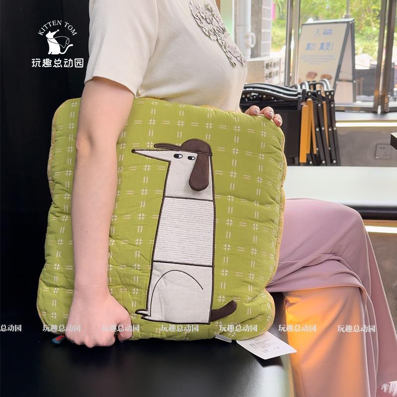 萌帮动物抱枕被子两用办公室午睡枕头靠垫车载毯子二合一汽车靠枕