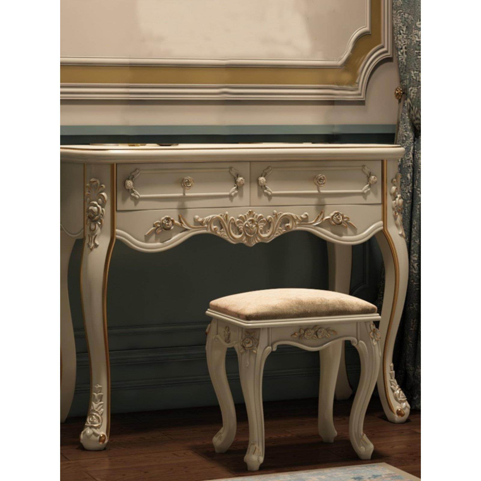 简单现代电脑桌欧洲白色象牙白色桌办公室法语学习写字台笔记本,住宅家具,书桌,淘宝优惠券,粉丝福利购,淘宝优惠卷