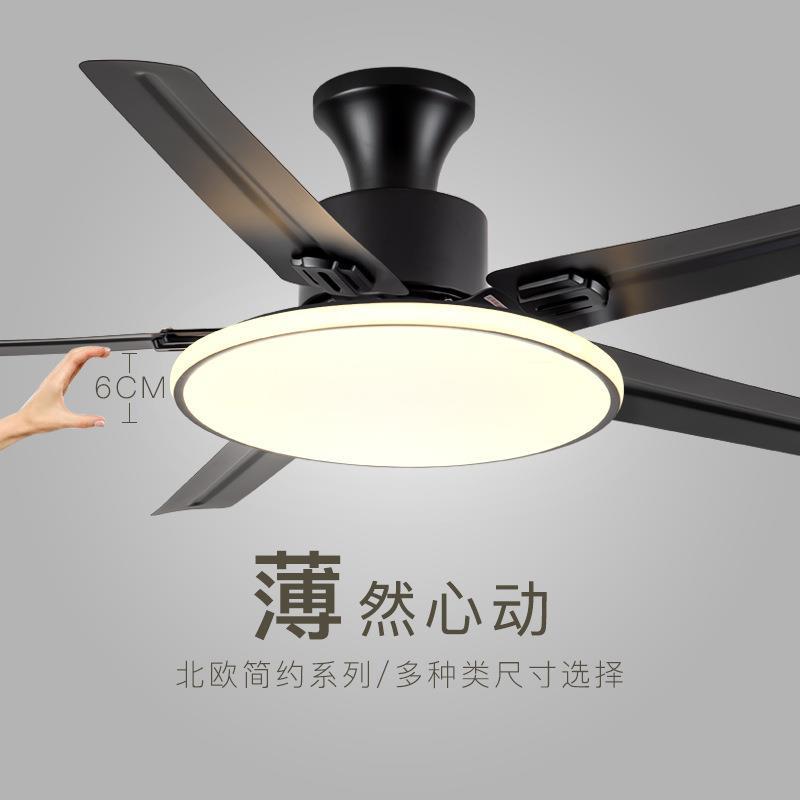 [折扣价】现代风扇灯餐厅吊扇灯客厅电扇吊灯大风力卧室带风扇扇