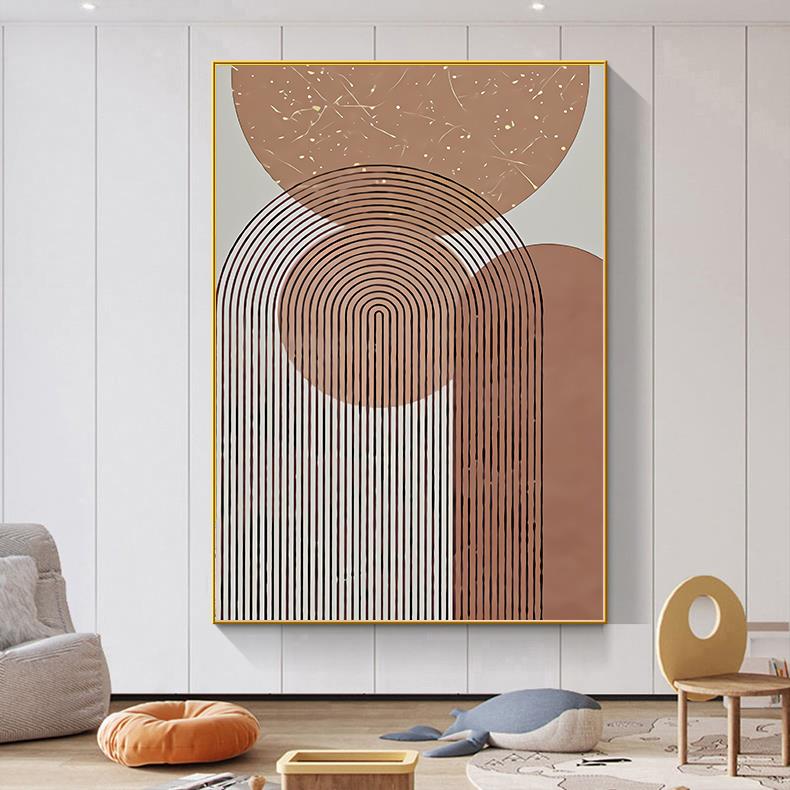 侘寂风大幅客厅沙发背景墙落地挂画极简高级感黑白抽象玄关装饰画