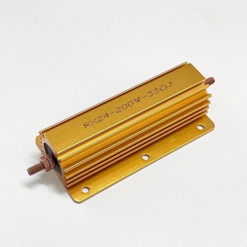RX24G-200W 300W 500W黄金铝壳电阻1R 2R 3R 4R 5R 10R 100R欧 1K