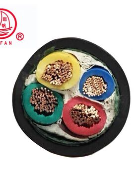 起帆电缆 YJVR 2芯3芯*2.5/4/6 平方 国标三芯软铜电缆11米起售