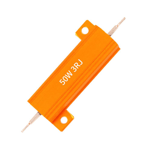 RX24黄金铝壳电阻50W1R2R3R5R4R6R8R10RJ音响限流负载预充放电阻