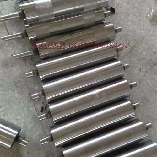 碳钢镀锌不锈钢无动力托辊主从动压花头尾轮包胶滚筒从动主动滚筒