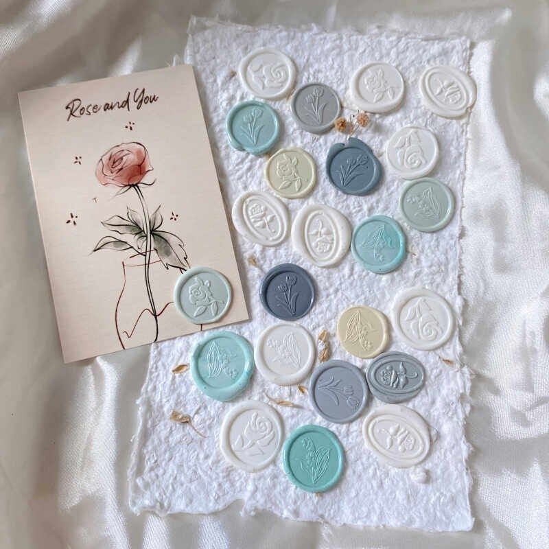 浪漫植物手工火漆币贴纸信封封口贴印章封口蜡请柬玫瑰封口喜贴纸,个性定制/设计服务/DIY,明信片定制,淘宝优惠券,粉丝福利购,淘宝优惠卷