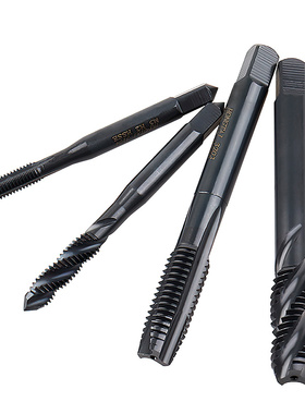 全磨制机用螺旋先端氮化丝锥丝攻黑色钢用攻牙钻头Lm3m4m5m6m8m10