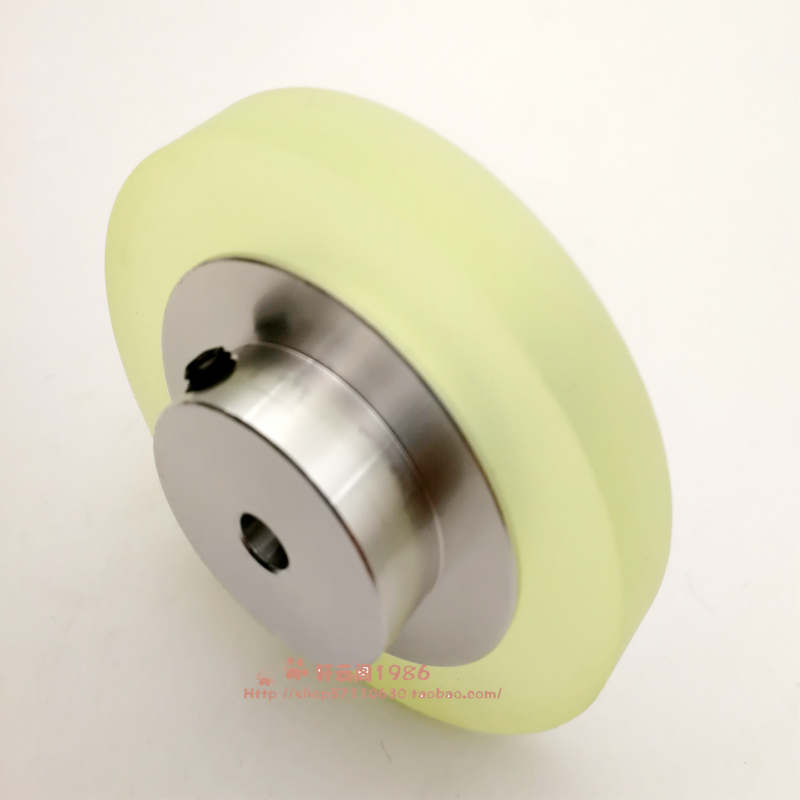 高品质计米器配件防滑支架编码器计米轮子同步轮硅胶轮周长200