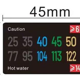 水杯温度贴no definition测热水温度可订做