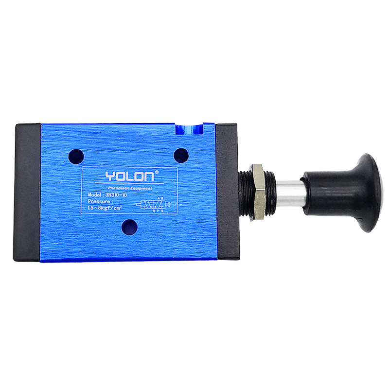 气动开关手动阀3/4R2o10-08手拉气缸二位五通三通控制阀3/4L210-0