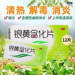鲁南银黄含化片咽炎清热解毒扁桃体炎肿痛清咽上呼吸道感染上火