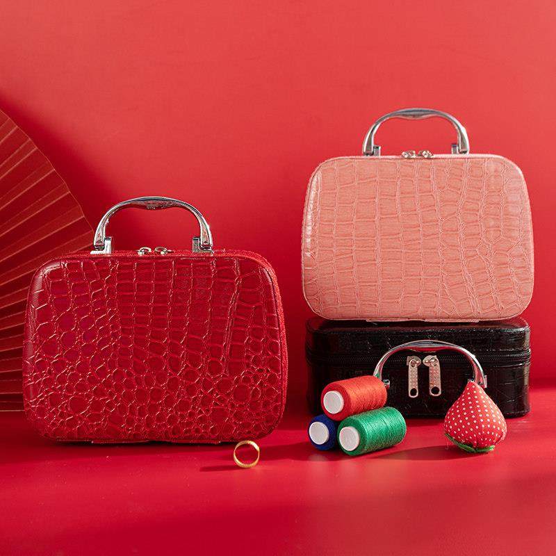 手缝针线盒大容量高端结婚陪嫁用阵线包缝衣缝补缝纫活工具套装箱,居家布艺,线盒,淘宝优惠券,粉丝福利购,淘宝优惠卷