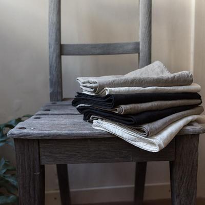 天然纯亚麻加厚重磅比普通亚麻面料厚两倍靠垫套抱枕套靠背不含芯