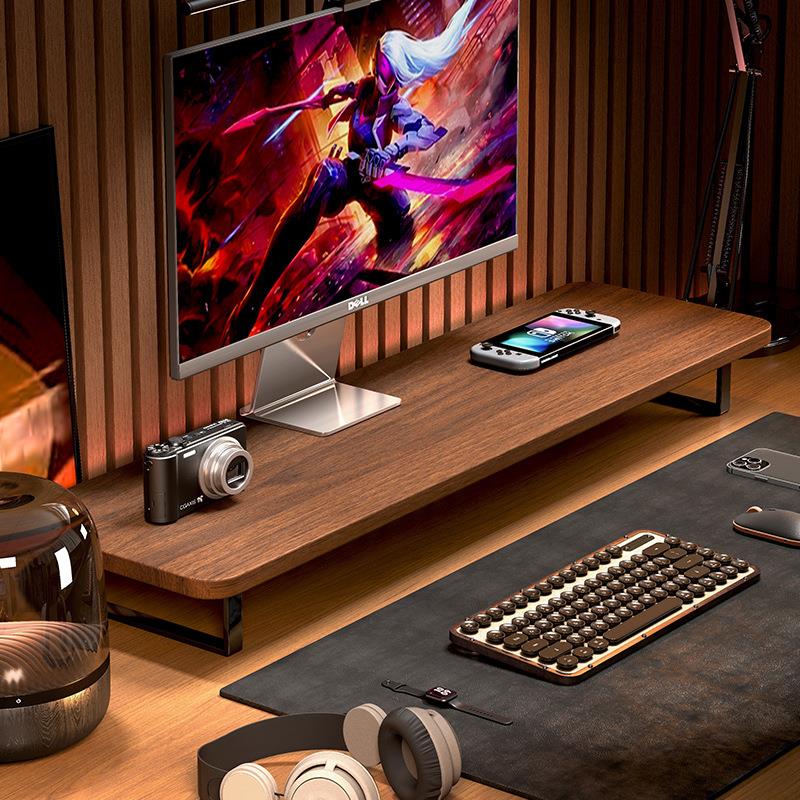 桌面高架存储机架底座电脑桌面显示器高架桌面支架颈护架