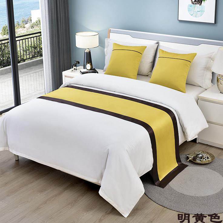 欧式轻奢床尾巾酒店宾馆床上用品抱枕民宿床旗床盖简约床搭巾床边,床上用品,床盖,淘宝优惠券,粉丝福利购,淘宝优惠卷