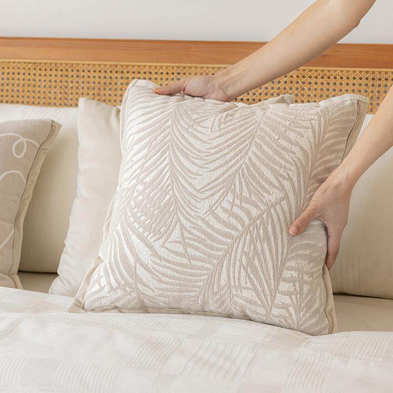 素雅粽叶肌理抱枕ins风客厅沙发靠枕靠垫卧室抱枕套不含芯方枕,居家布艺,靠垫/抱枕,淘宝优惠券,粉丝福利购,淘宝优惠卷