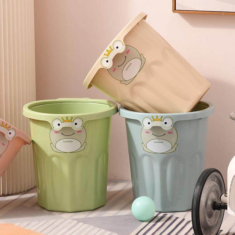 网红创意可爱垃圾桶家用卡通儿童卧室客厅大号无盖简约纸篓收纳筒