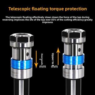 数控车床攻丝刀柄伸缩浮动攻牙ER夹头丝锥板牙夹具直锥柄莫氏钻床