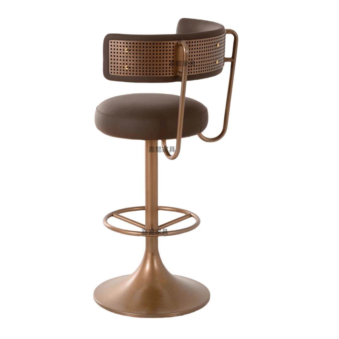 家用别墅岛台吧椅高脚凳子酒吧椅前台高脚椅设计师不锈钢旋转椅子,住宅家具,家用高脚椅,淘宝优惠券,粉丝福利购,淘宝优惠卷