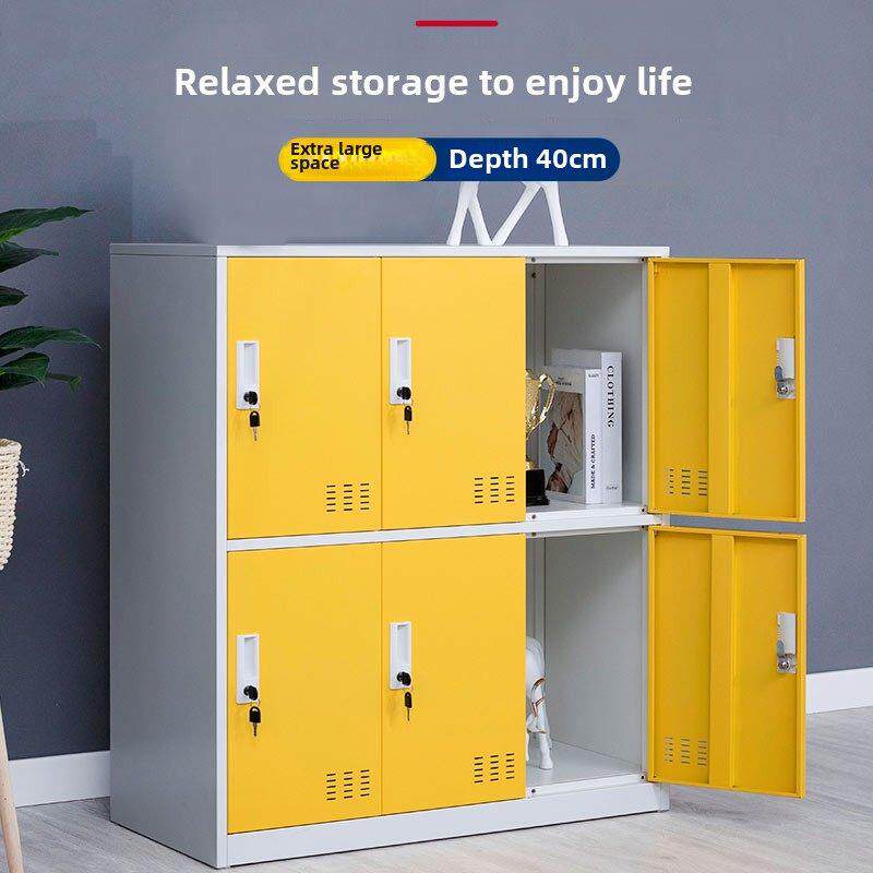 学生书包柜铁皮员工更衣柜幼儿园带锁储物柜健身房舞蹈教室存包柜