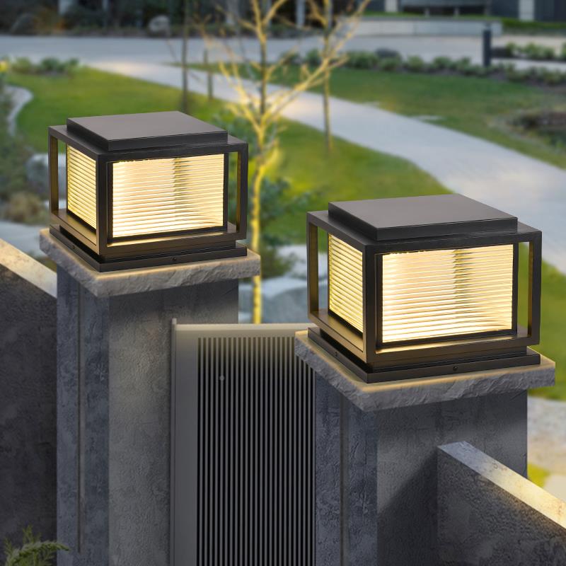 柱头灯奥兹普顿户别外防门柱灯墅庭院灯柱子墙灯围花园大水门景观