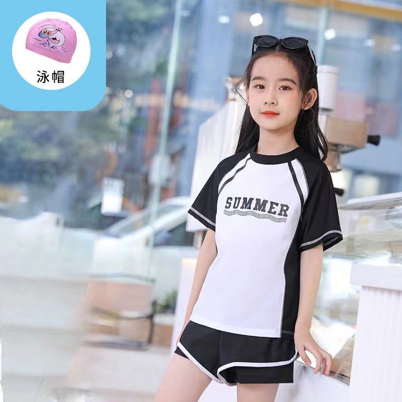 2024新款女童泳衣分体套装4-13岁中大童泳衣夏季泳装女款泳衣
