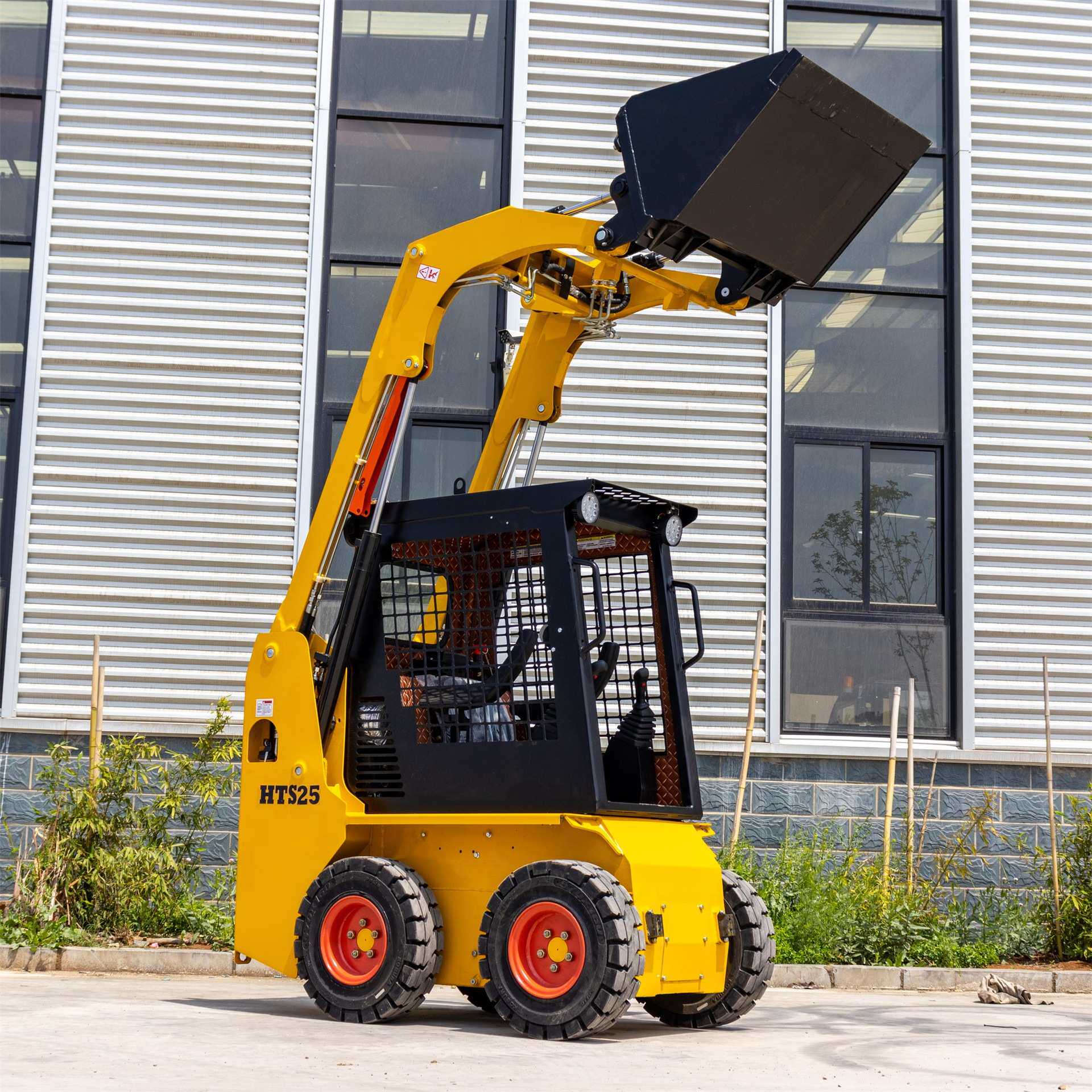 出口加拿大多功能迷你铲车 skid steer loader农用推铲滑移装载机