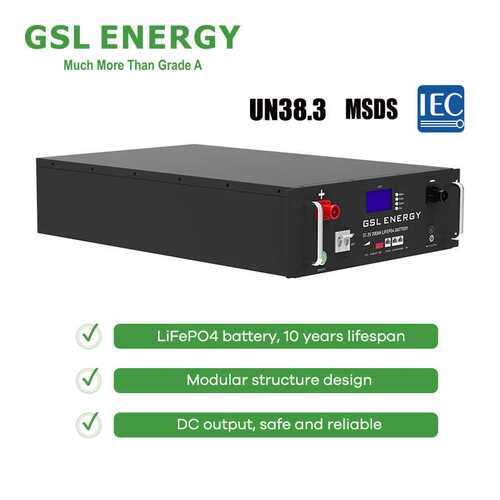 Lithium Ion Lifepo4 Battery Rack-mounted lithium battery