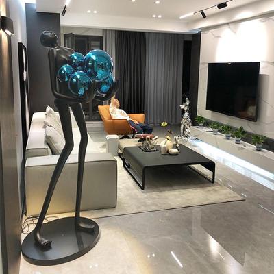 抽象人形艺术雕塑大型落地摆件现代简约创意家居客厅轻奢装饰地灯