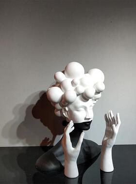 电视柜装饰品花架艺术品摆件北欧创意现代简约家居饰品人物雕塑