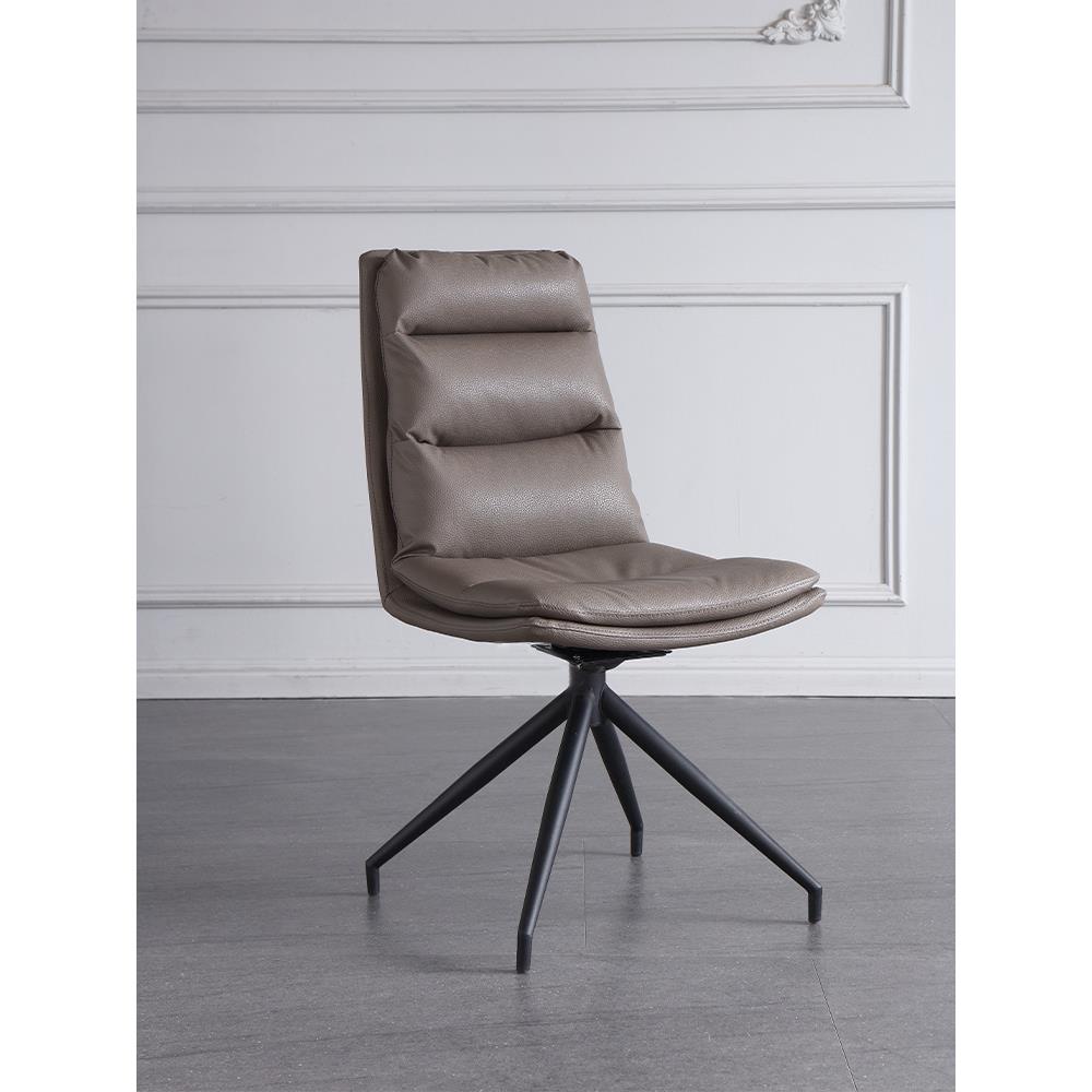 现代简约电脑椅意式极简办公椅无扶手会议室转椅书桌家用书桌椅子