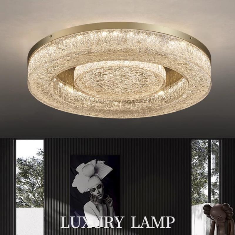 全光谱护眼高端极简后现代轻奢设计师款艺术网红创意客厅吸顶铜灯