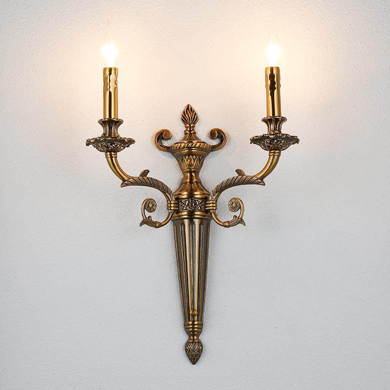 欧式客厅锌合金壁灯创意复古餐厅KTV过道走廊墙壁大气别墅灯具